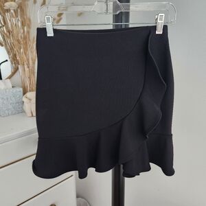 Aqua | Pleated Hem Mini Skirt from Bloomingdales, Size Small